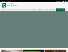 Tablet Screenshot of hotel-delbosque.com